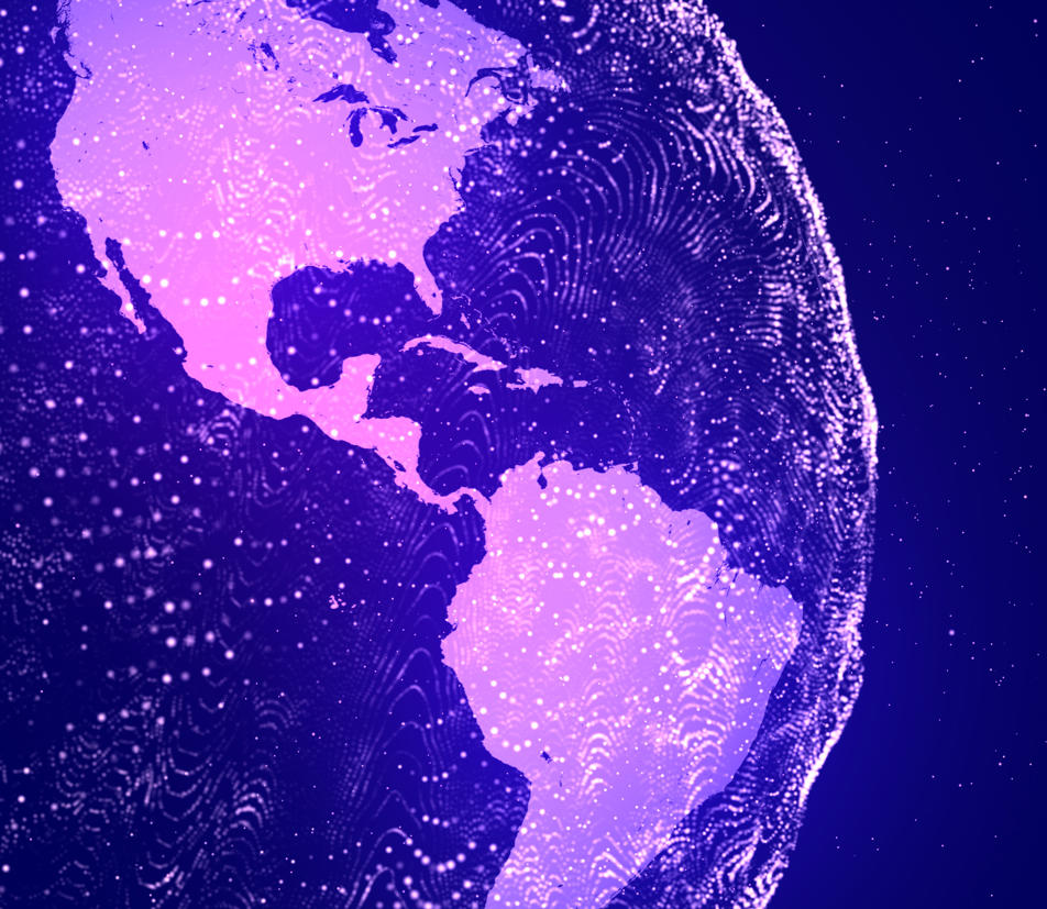 Abstract Digital Globe 4